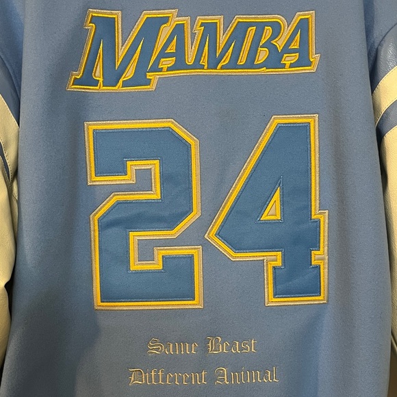 Kobe Bryant Legend of the 🐍 Blue and Cream Varsity Jacket ❤️🏀🐍🪽❤️ - Picture 5 of 9